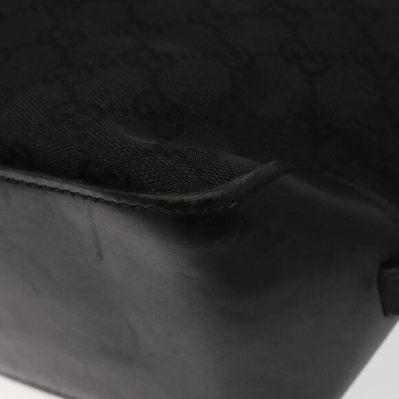 GUCCI GG Canvas Tote Bag Black Silver - Picture 12 of 16